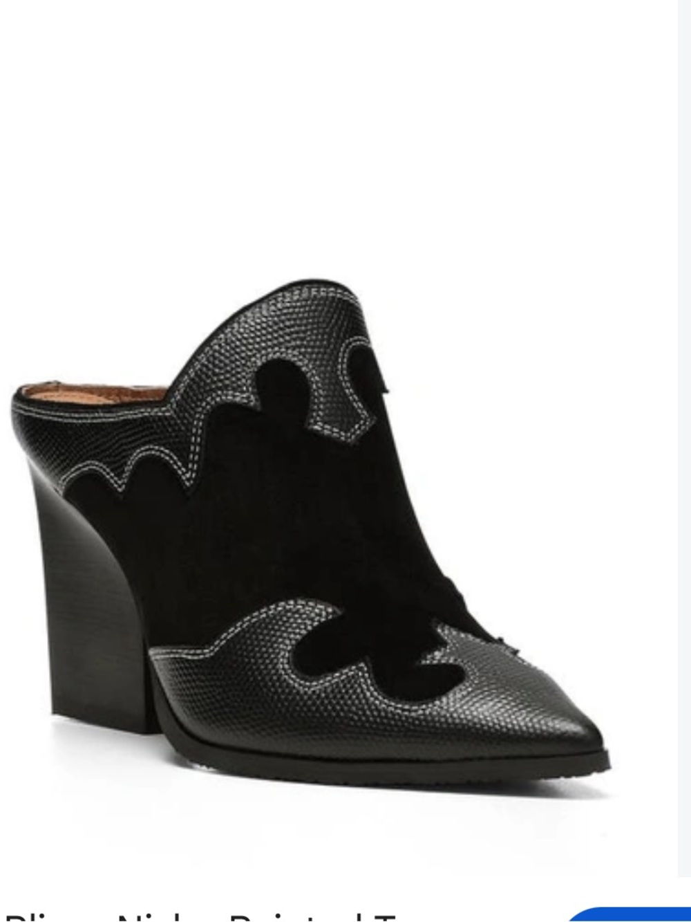 Donald Pliner Nisha Pointed Toe Mule Pointed-Toe Embroidered Mules